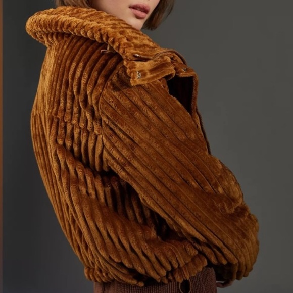 uo bdg isla funnel-neck corduroy jacket - Picture 3 of 7